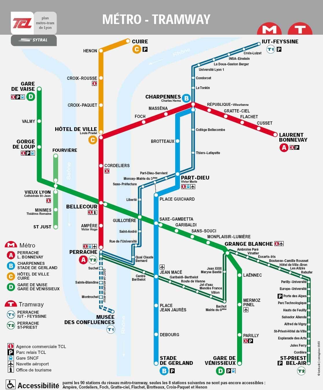 mapa Lyon tlc