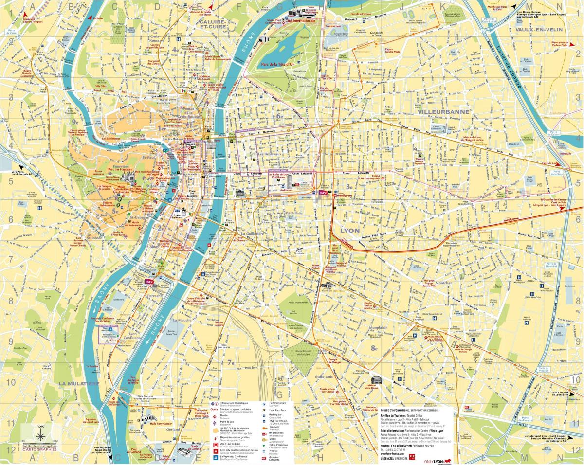 mapy Lyon