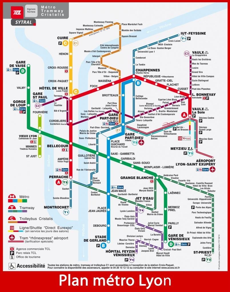 mapa tlc Lyon