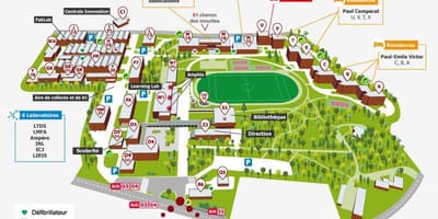 Mapa Lyon školy