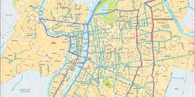 Mapa Lyon kole