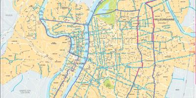 Mapa Lyon kole