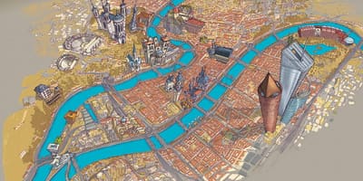 Mapa Lyon loď