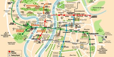 Mapa pěší turistické mapy