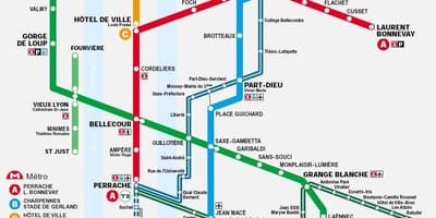 Mapa Lyon tlc