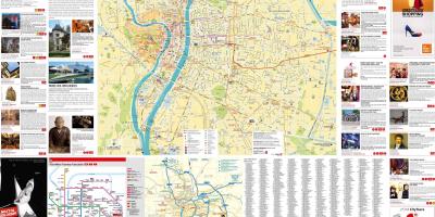 Lyon francie mapy turistické