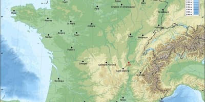Mapa Lyon geographic